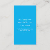 Blauw DNA Medische Wetenschap Modern Visitekaartje (Achterkant)