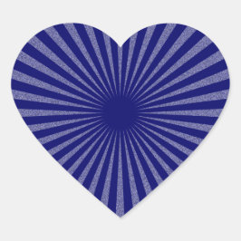 Blauw doel - hart sticker