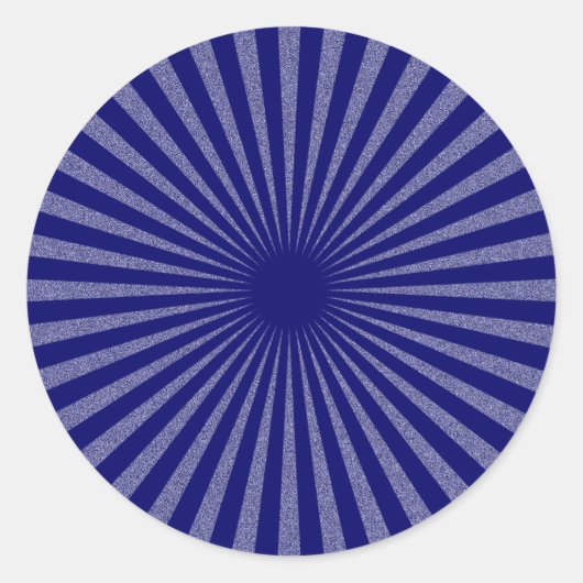 Blauw doel - ronde sticker (Voorkant)