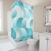 Blauw Douchegordijn (In situ)