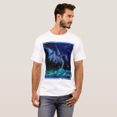 BLAUW DRAGON OP WATER T-SHIRT (Voorkant volledig)