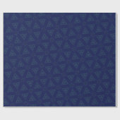 blauw driehoekig pakpapier (Vlak)