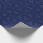 blauw driehoekig pakpapier (Hoek)