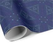 blauw driehoekig pakpapier (Rol Hoek)