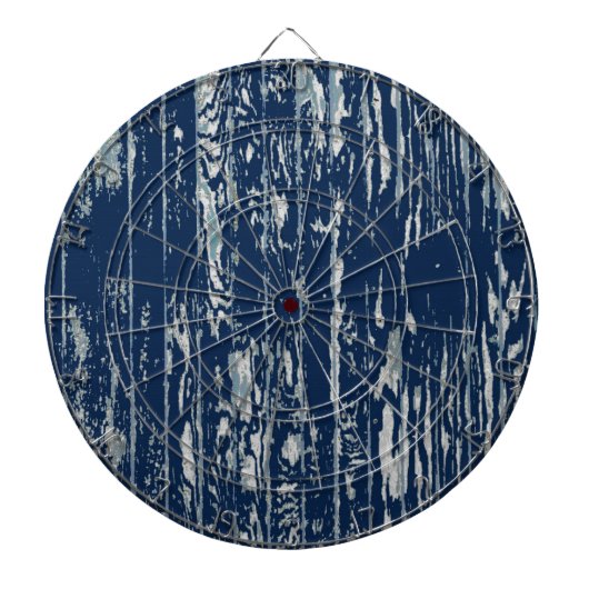 Blauw driftwood dartbord (Voorkant)