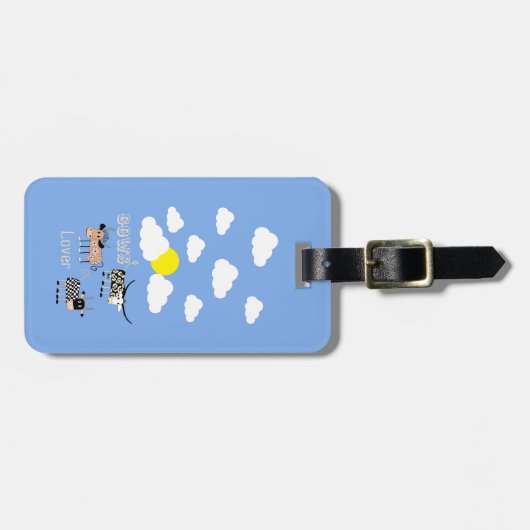 Blauw dubbelzijdig Bagagelabel (Voorkant horizontaal)