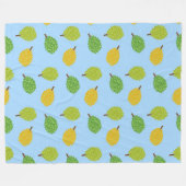 blauw durians deken (Voorkant (Horizontaal))