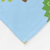 blauw durians deken (Hoek)