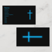 Blauw dwars Visitekaartje (Voorkant / Achterkant)