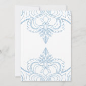 Blauw één keer op tijd Princess Baby shower Invita Kaart (Achterkant)