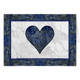 Blauw eenstammenhart met gedicht