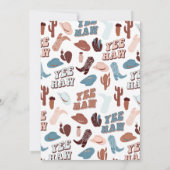 Blauw eerste Rodeo Kaart (Achterkant)