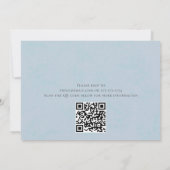 Blauw Eerste Verjaardag Jongen Custom Party Kaart (Achterkant)