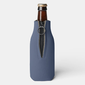Blauw Effen Kleur Personaliseer Fles Koeler
