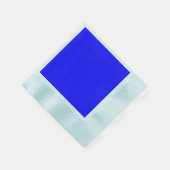 Blauw (effenkleurig) servet (Hoek)