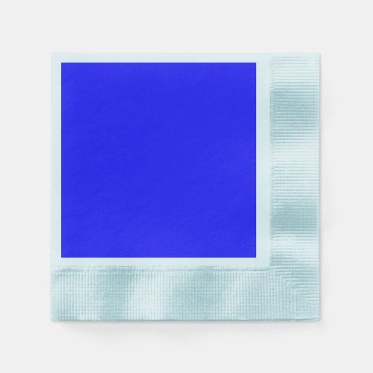 Blauw (effenkleurig) servet (Voorkant)