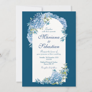 Blauw elegant, eenvoudig glanzend en prachtig save the date