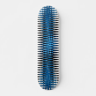 Blauw elektrisch skateboard