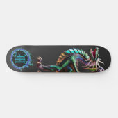 *~* Blauw Element AP88 Elementaire Dragon Fierce Skateboard (Horizontaal)