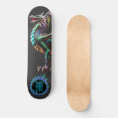 *~* Blauw Element AP88 Elementaire Dragon Fierce Skateboard (Voorkant)