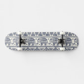 Blauw Elephant Patroon Skateboard (Horizontaal)