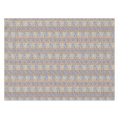 Blauw Elephant Tribal Patroon Tafelkleed (Voorkant (Horizontaal))