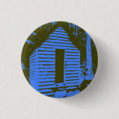 Blauw Ely's Mill Ronde Button 3,2 Cm (Voorkant)