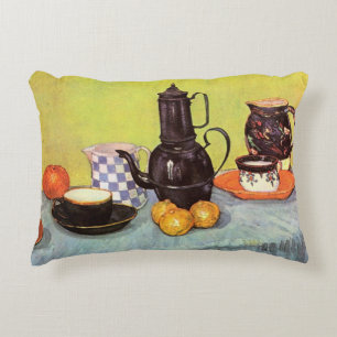Blauw Emaille Koffiepot door Vincent van Gogh Accent Kussen