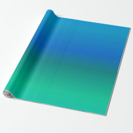 Blauw en Blauwgroen omslagpapier Cadeaupapier