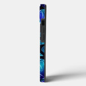 Blauw en Blauwgroen Petals Mandala Case-Mate iPhone Case (Achterkant / Links)