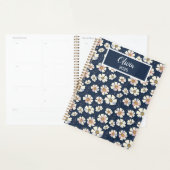 Blauw en bloemenpatroon planner (Display)