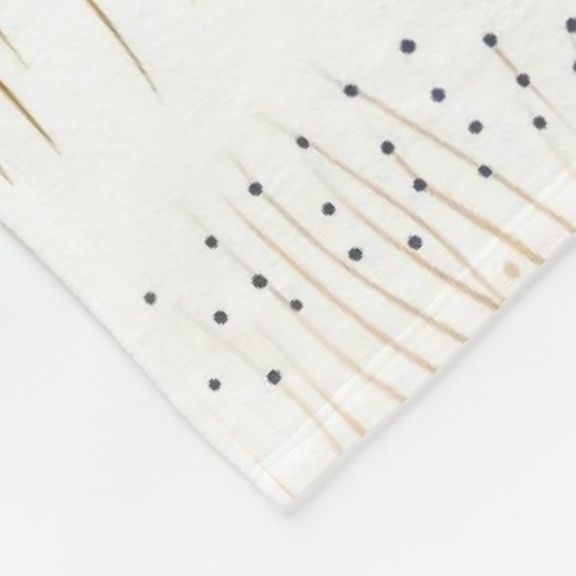 Blauw en Bruin Abstract Kleur DesignFleece Deken (Hoek)