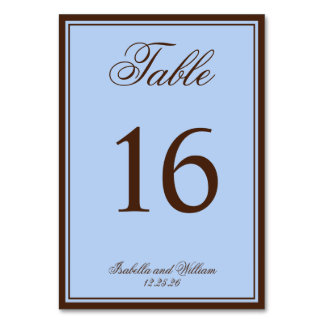 Blauw en bruin luxe oud geld trouwen kaart