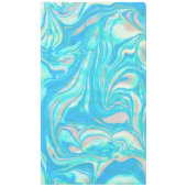 Blauw en bruin marmeren steen tafelkleed (Voorkant)