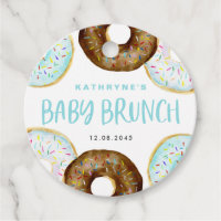 Blauw en Chocolade Sprinkle Donuts Baby Brunch