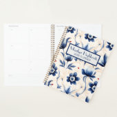 Blauw en Crème Frans Geïnspireerd Planner (Display)