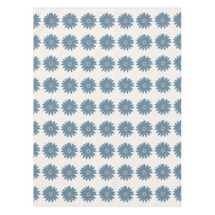 Blauw en Crème Madeliefje Tafelkleed