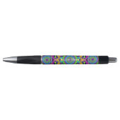 Blauw en gebold Mandala Pen (Voorkant)