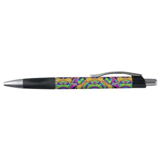 Blauw en gebold Mandala Pen (Bovenkant)