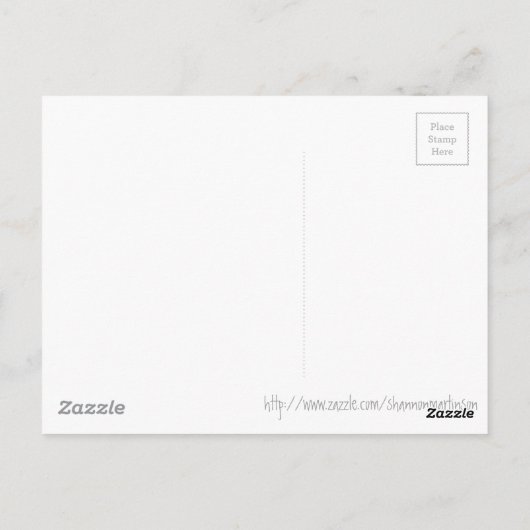 Blauw en geel abstract briefkaart (Achterkant)