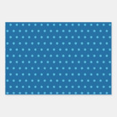 Blauw en geel Chanoeka Wrapping Papier Inpakpapier Vel (Voorkant 3)