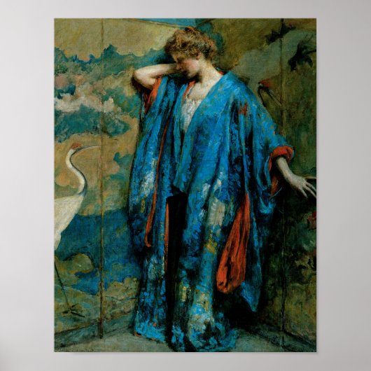 Blauw en geel door Robert Reid Poster (Voorkant)