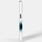 Blauw en Geel Stadspanorama Case-Mate iPhone Case (Achterkant / Rechts)