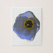 Blauw en geel tulp puzzel (Verticaal)