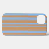 Blauw en geelbruin vijf strips Case-Mate iPhone case (Achterkant (horizontaal))