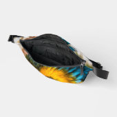Blauw en gele ara-portret heuptasje (Open)