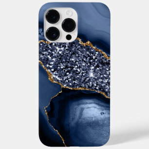BLAUW- EN GOLD-AGATE-PATROON Case-Mate iPhone 14 PRO MAX HOESJE