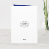 Blauw en Goud 2025 Afstuderen Spotlight Kaart (Achterkant)