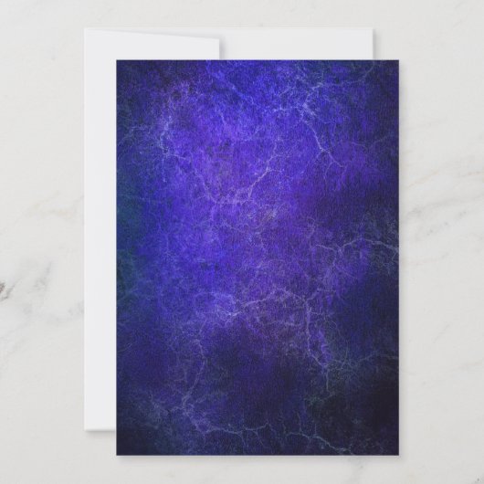 Blauw en goud 21e verjaardag kaart (Achterkant)