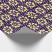 Blauw en goud cadeaupapier (Hoek)